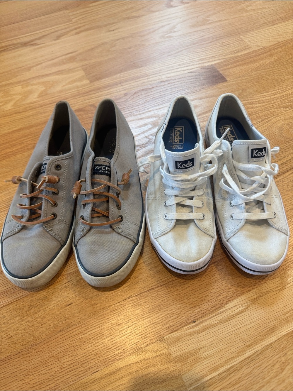 Sperry and Keds Women’s slip on shoes, size 8.5